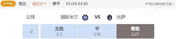 Kaiyun开云官方网站中国登录-意甲+葡超串关解析 国际米兰VS比萨 卡萨皮亚VS阿维SAD